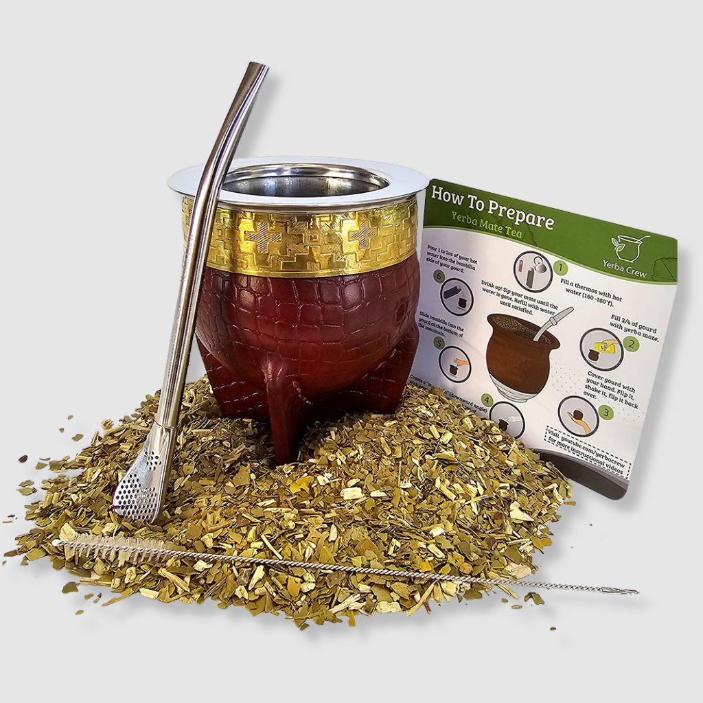 Salinas Grandes Imperial leather and steel mate gourd