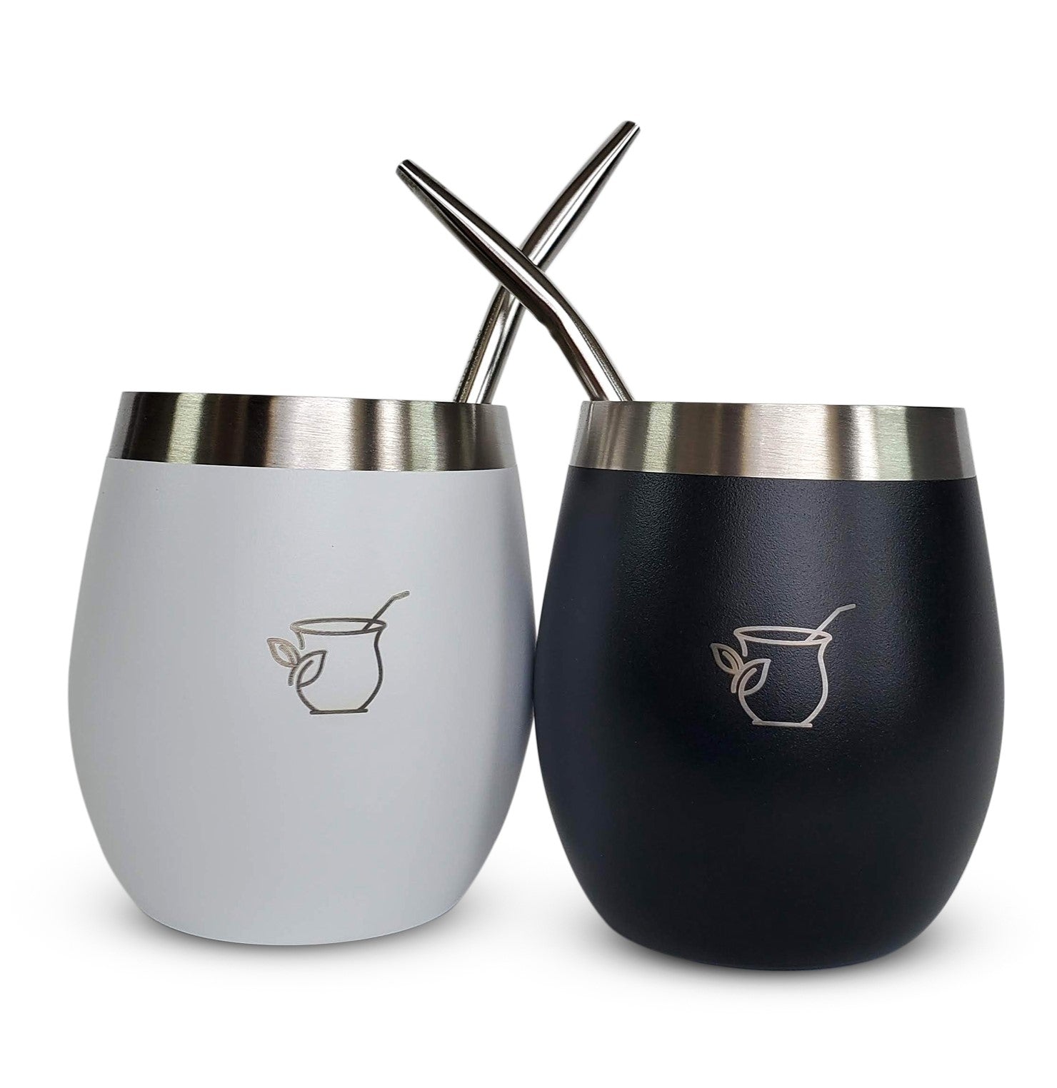 Condor Black and Glacier White mate combo set