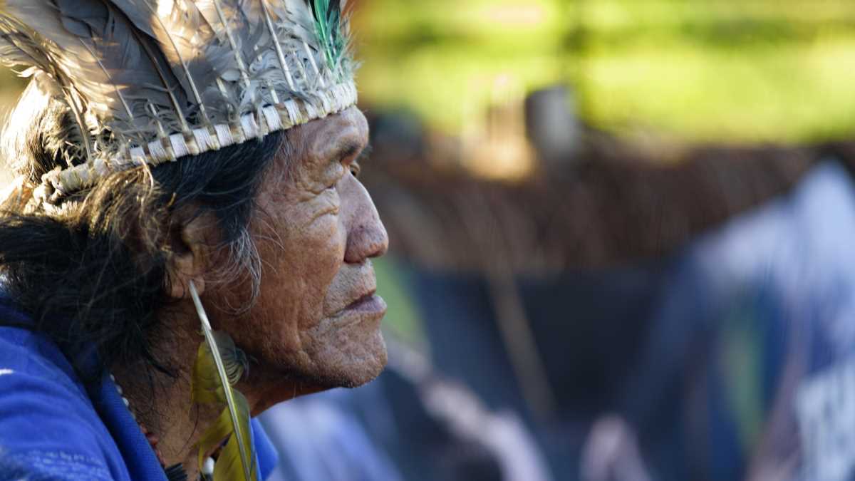Guarani man in Brazil