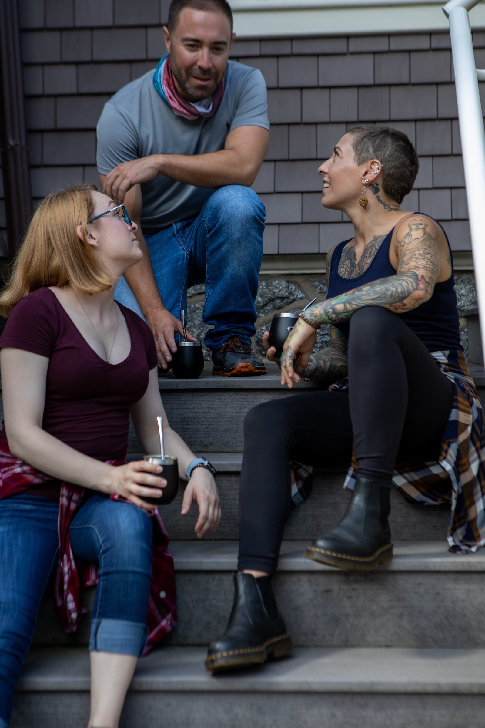 Friends enjoying yerba mate infusion in Philadelphia