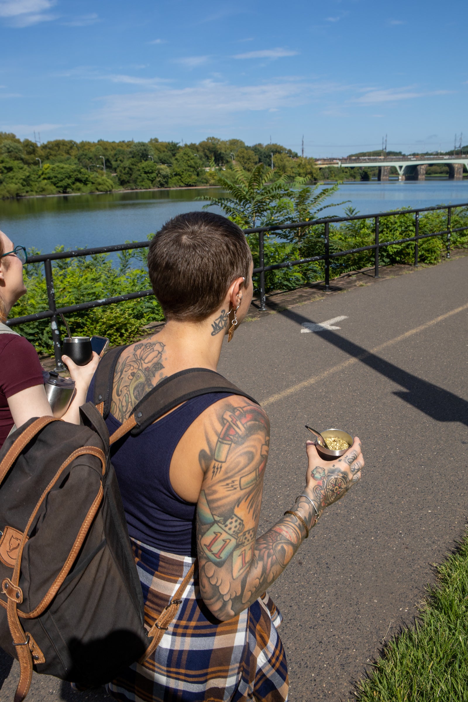 Yerba mate walking in philadelphia, better than coffee