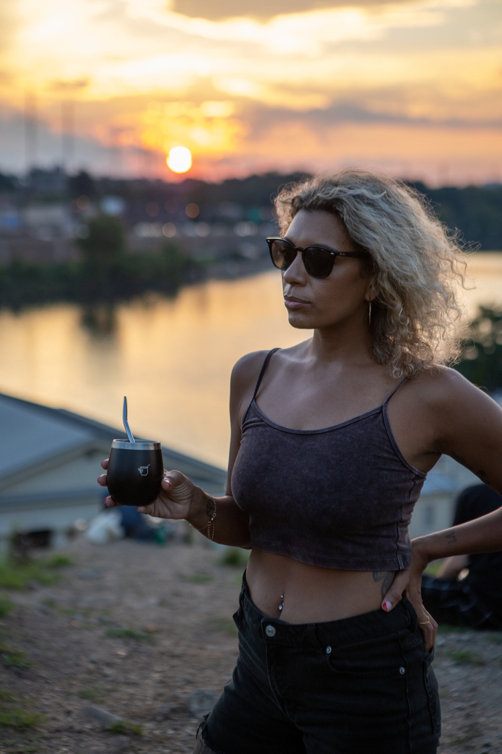 The best sunsets in Philadelphia include Yerba mate