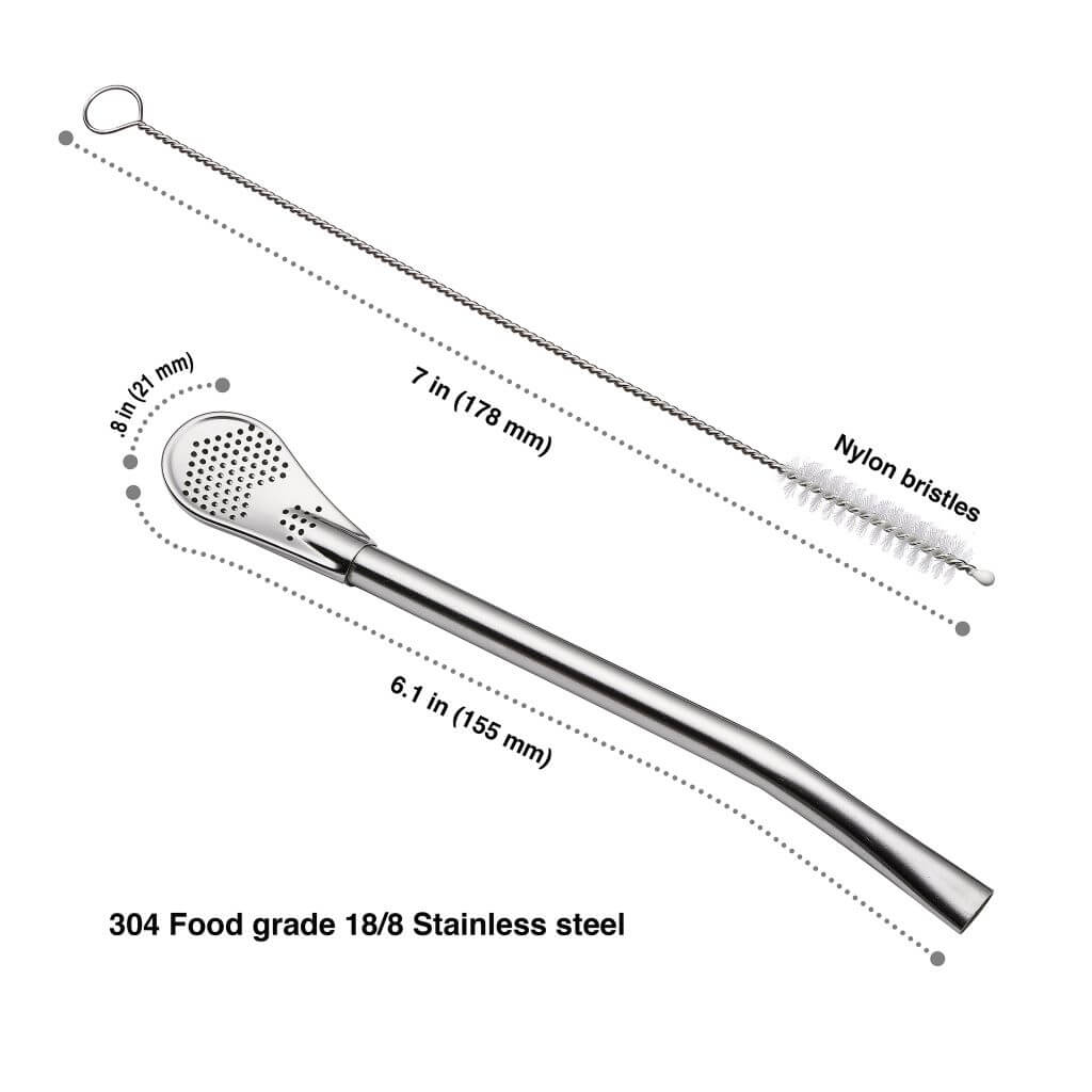 Bombilla and cleaning brush specifications