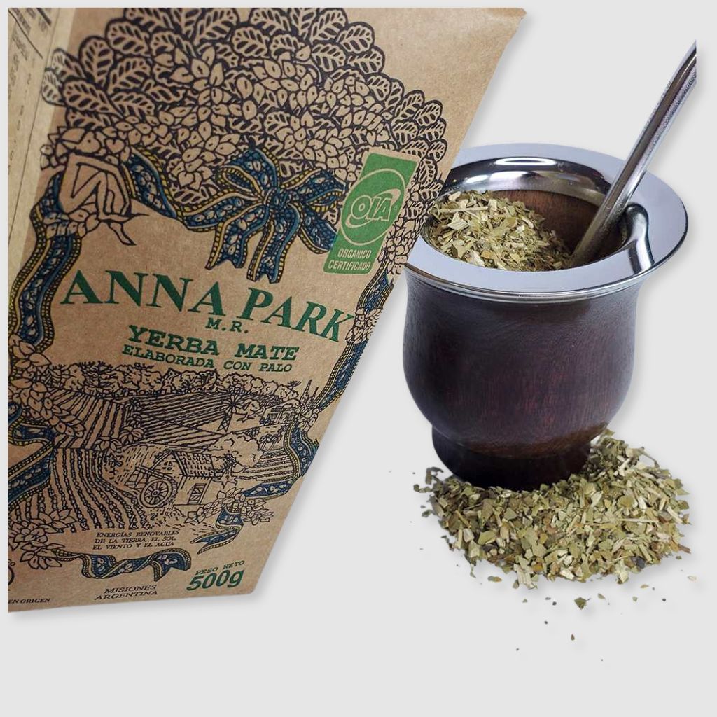 Libertad wooden gourd and Anna Park 500g yerba mate bundle