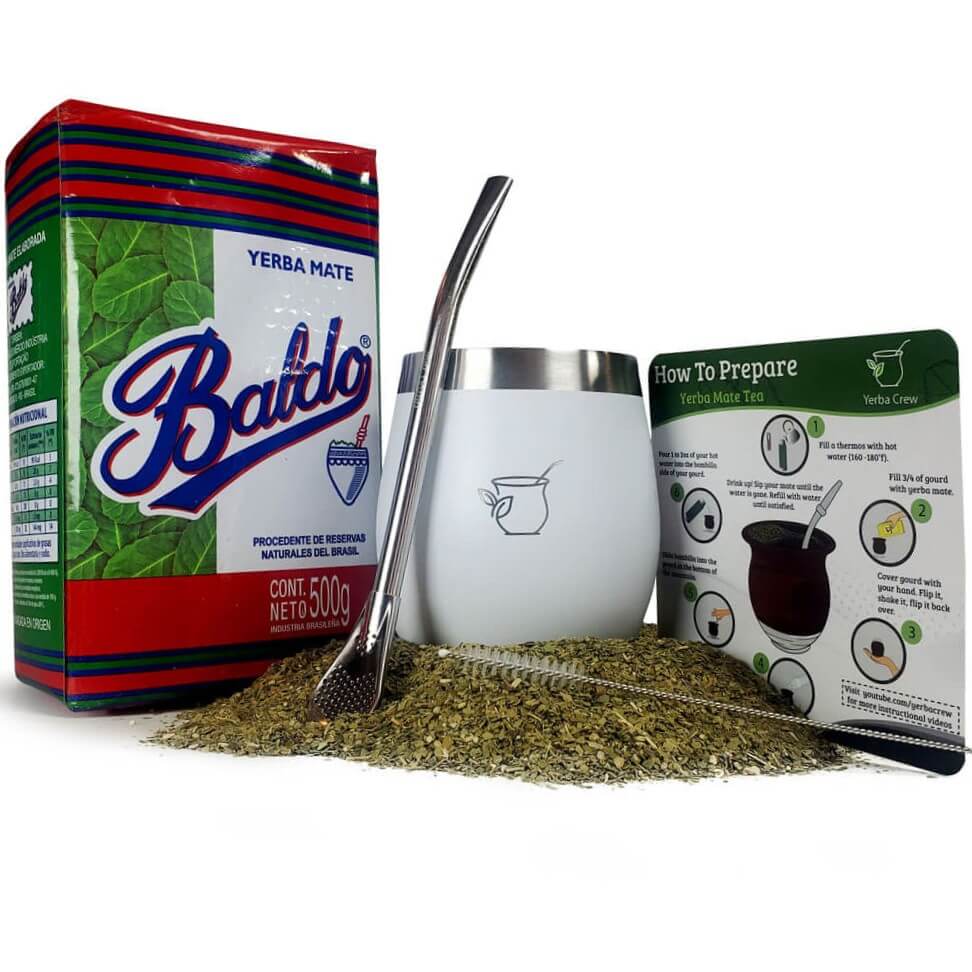 Baldo yerba mate and stainless steel mate combo kit