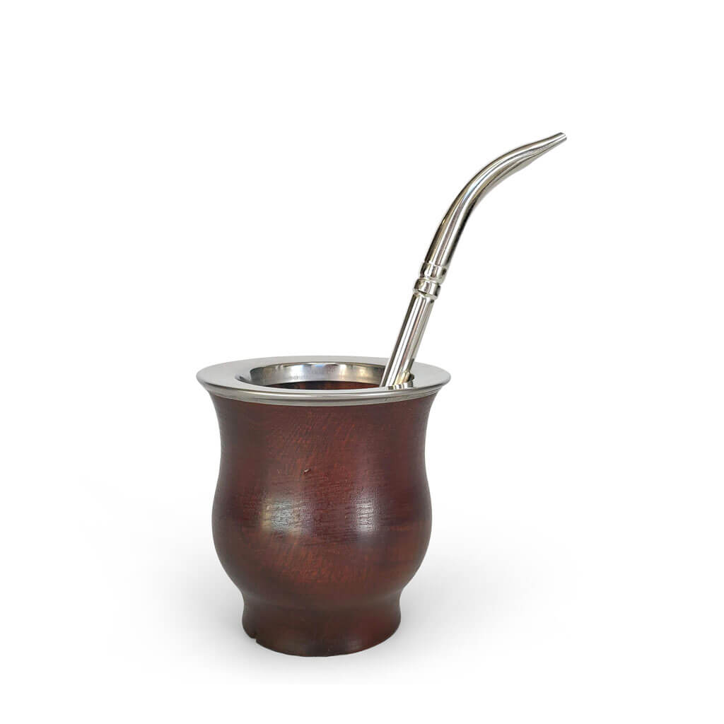Colonia Sun bombilla in wooden mate gourd