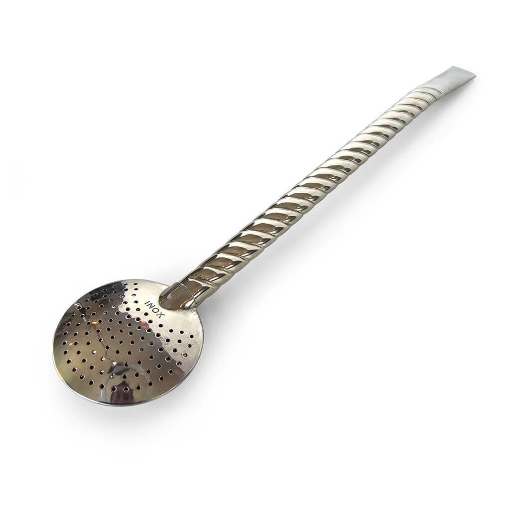 Brazil yerba mate bombilla spoon saucer