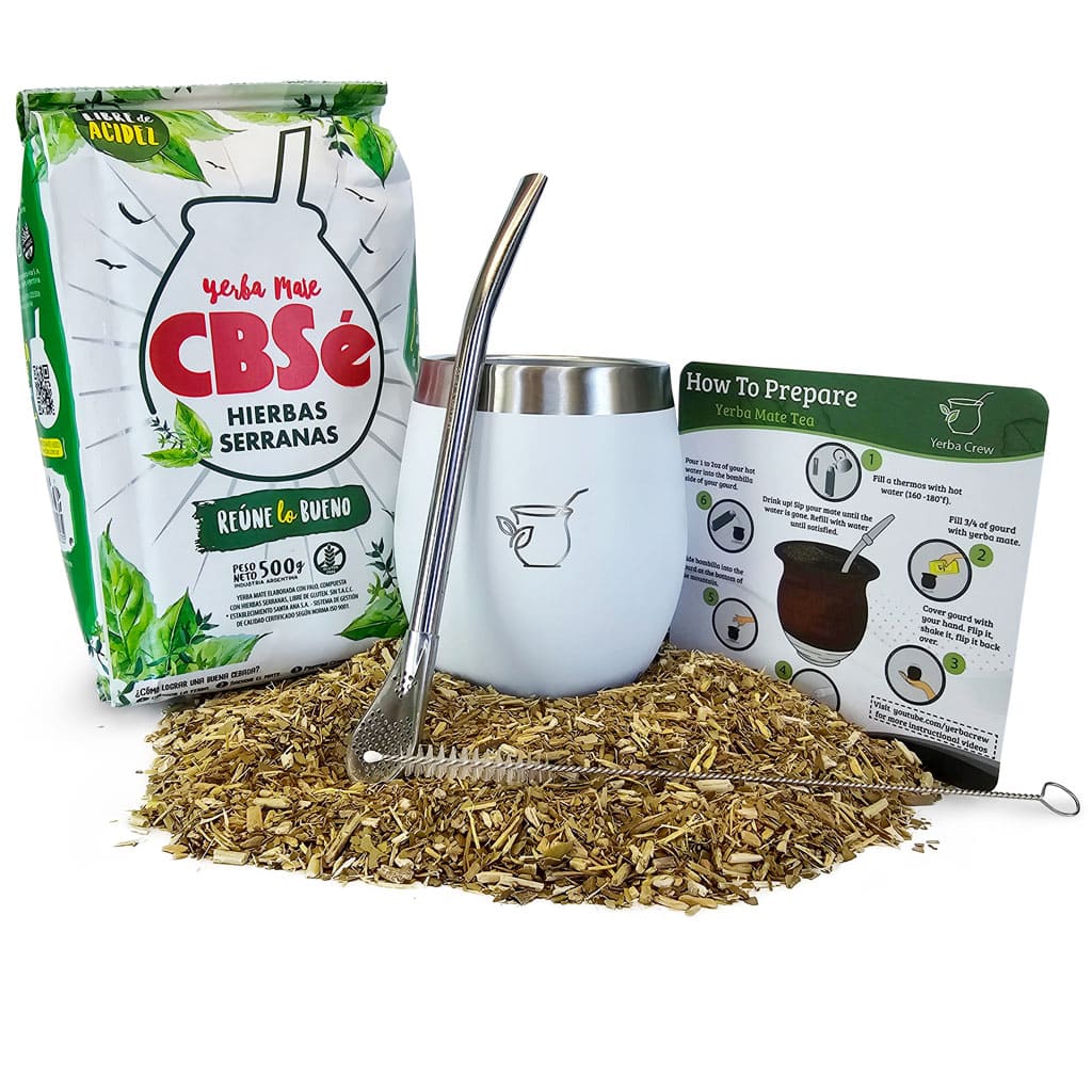 Glacier White gourd and CBSé 500g Mint yerba mate bundle