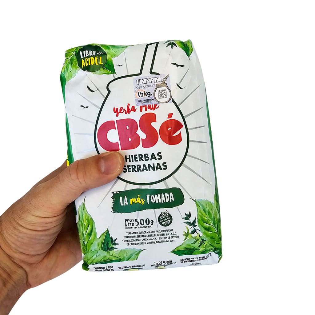 Holding CBSe 500g 1.1 lb bag in hand