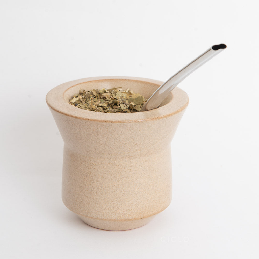 Cafayate Clay Insulated Ceramic Mate Gourd