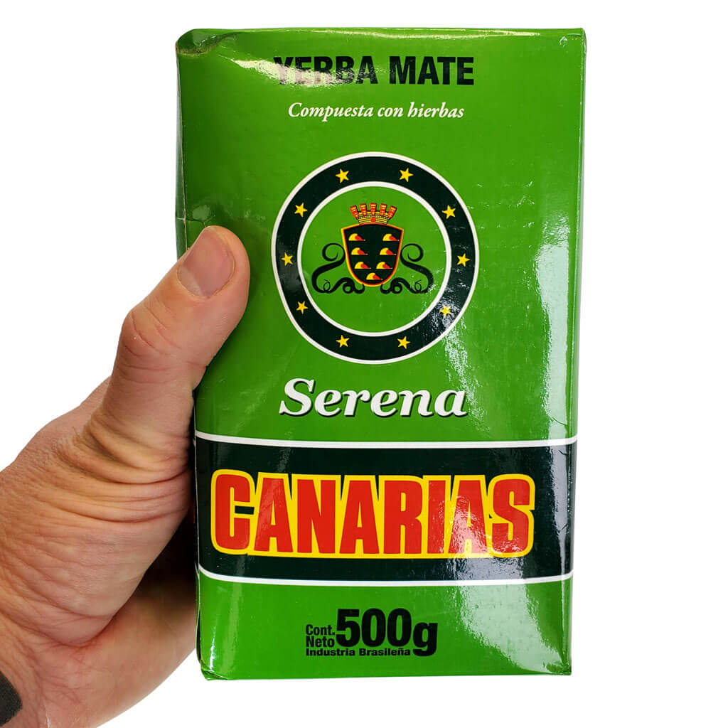 Canarias serena yerba mate 500g bag from Uruguay