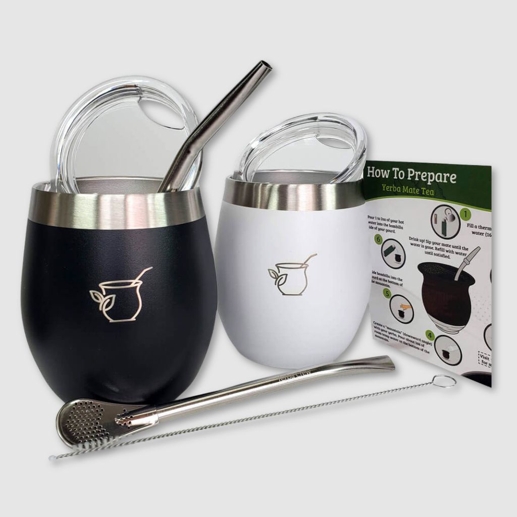 Condor Black and Glacier White mate combo set