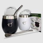 Condor Black and Glacier White mate combo set