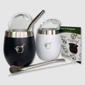 Condor Black and Glacier White mate combo set