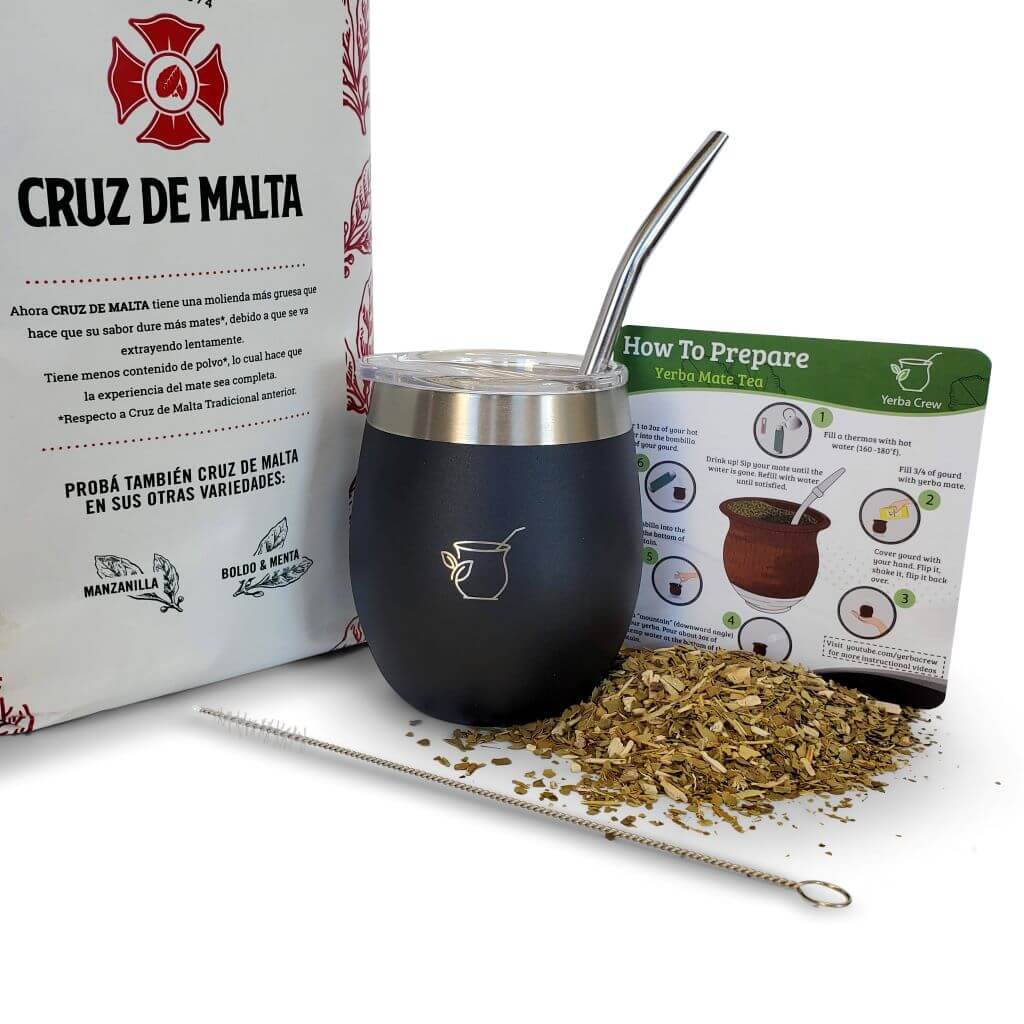 Condor Black Steel Gourd and Yerba Mate Bundle