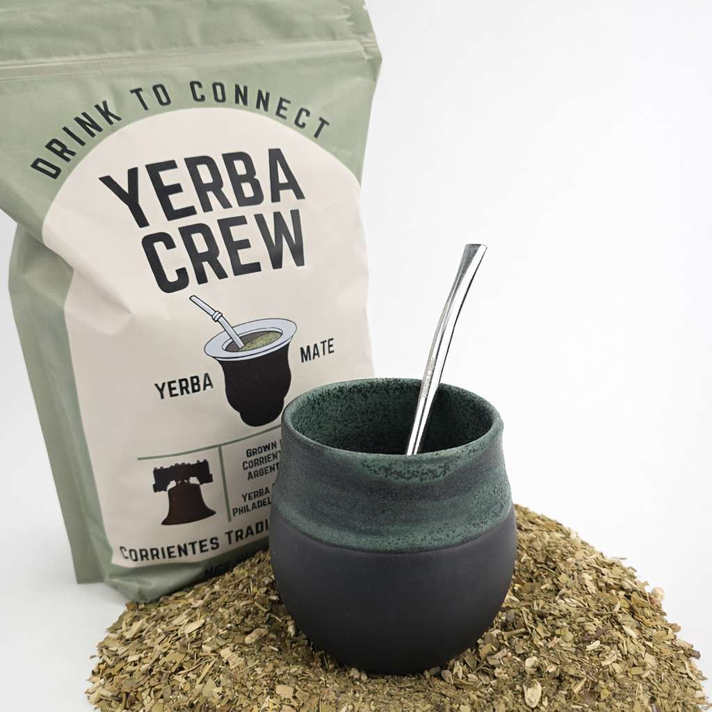 Iguazú Blue Ceramic Yerba Mate Bundle