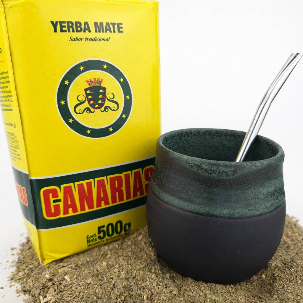 Iguazú Blue Ceramic Yerba Mate Bundle
