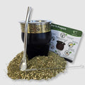Jaguar Salteño premium leather and steel mate gourd