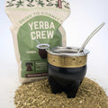Jaguar Salteño Imperial Mate Gourd & Yerba Mate Bundle