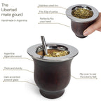 Libertad wooden yerba mate benefits algarrobo mate gourd