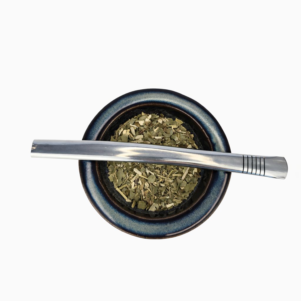 Oleaje Blue Limited Edition Insulated Ceramic Mate Gourd