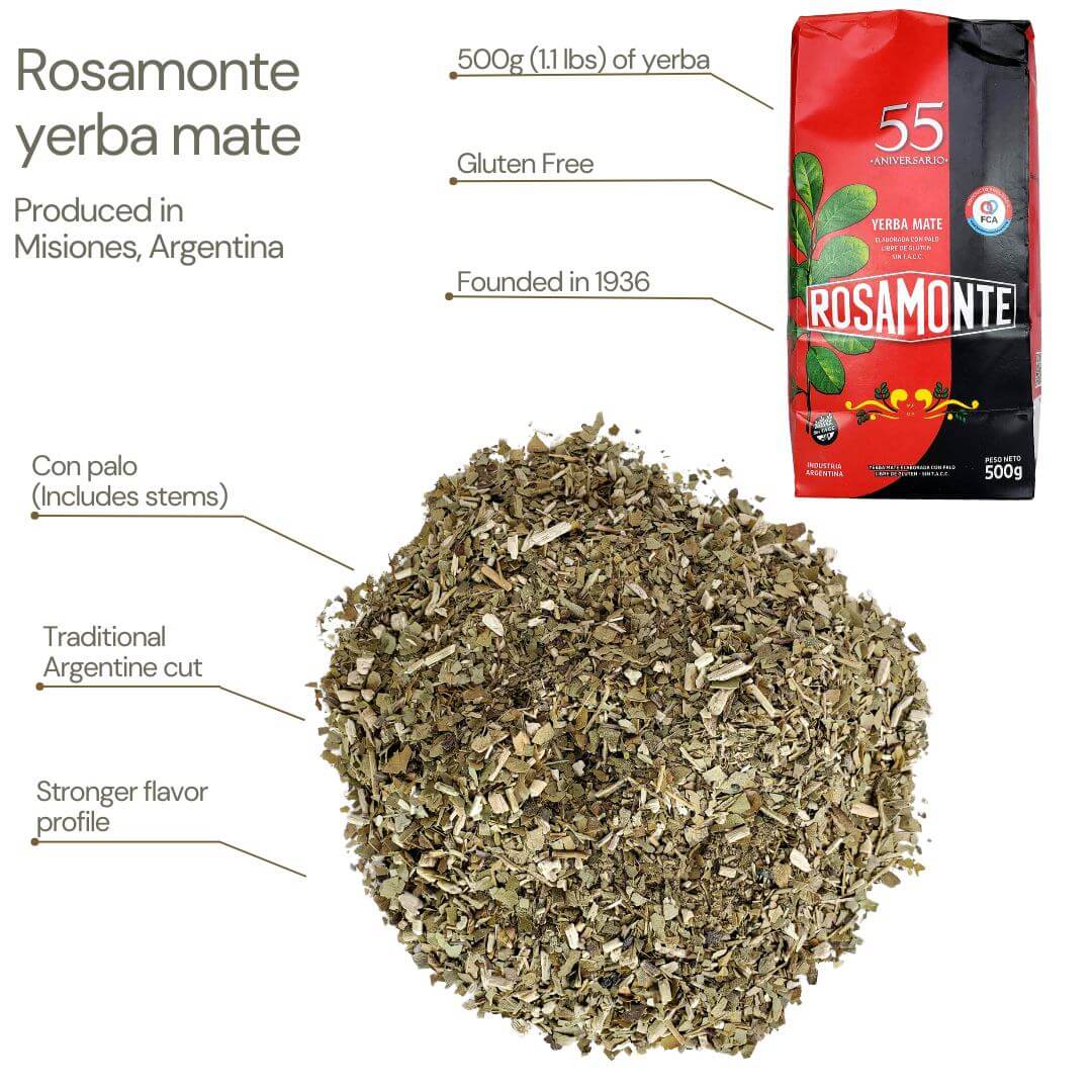 Rosamonte smoked yerba and stronger taste profile benefits page