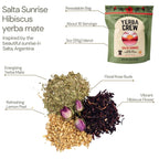 Salta Sunrise Hibiscus Yerba Mate Blend 3oz (85g)