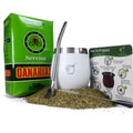 Canarias Serena Uruguay yerba mate with white mate gourd