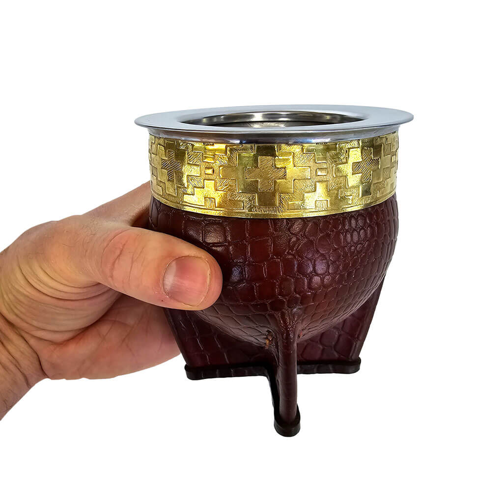 Yerba Crew mate gourd in hand