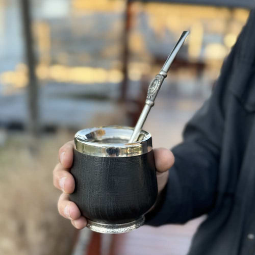 Volcán Dark Wood Mate Gourd Set