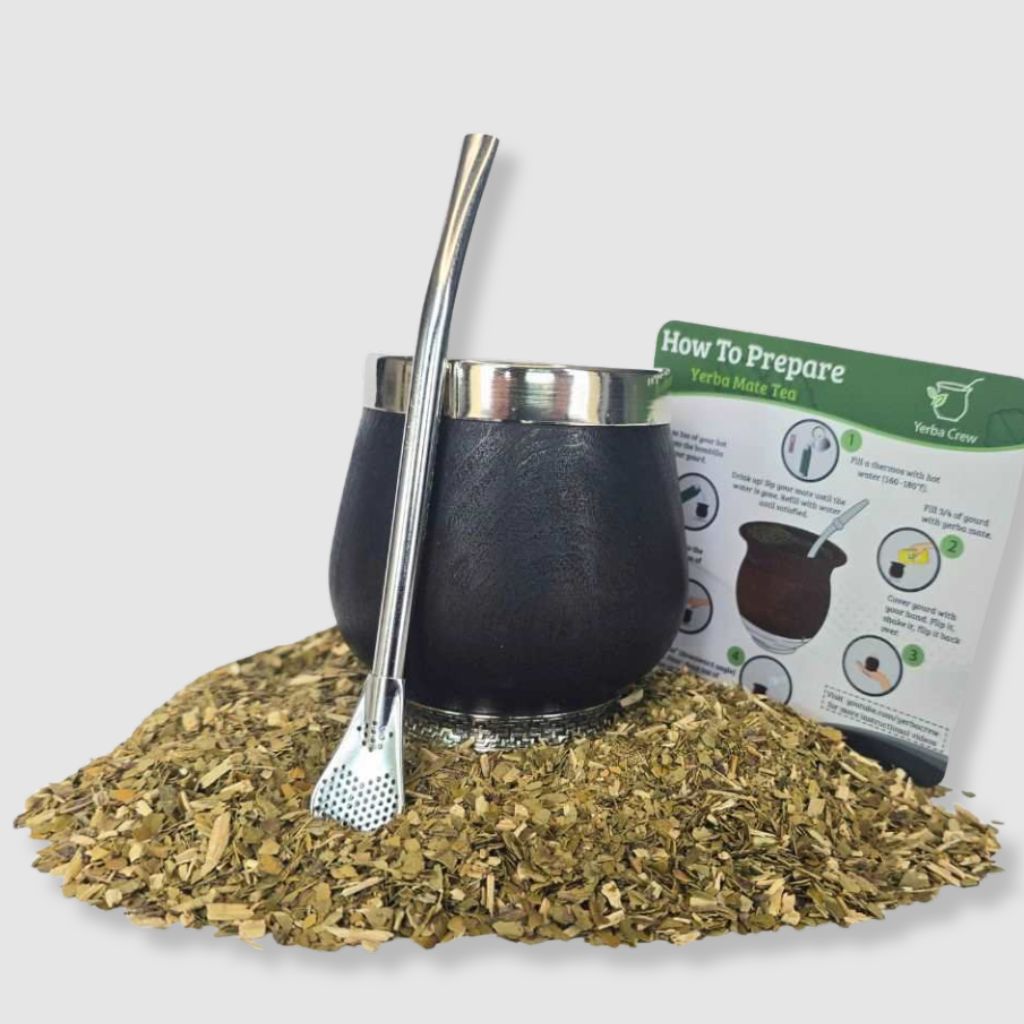 Volcán Dark Wood Mate Gourd Set