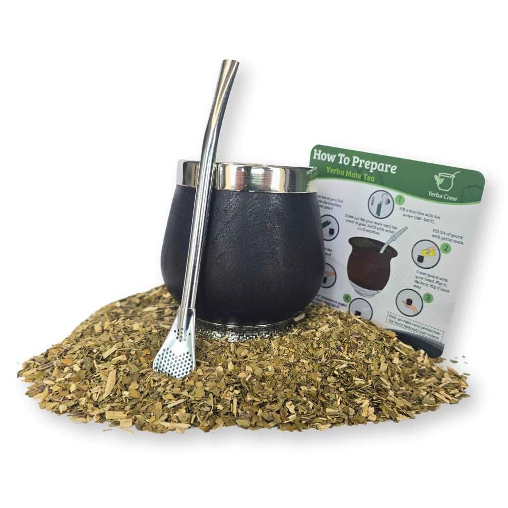 Volcán Dark Wood Mate Gourd Set
