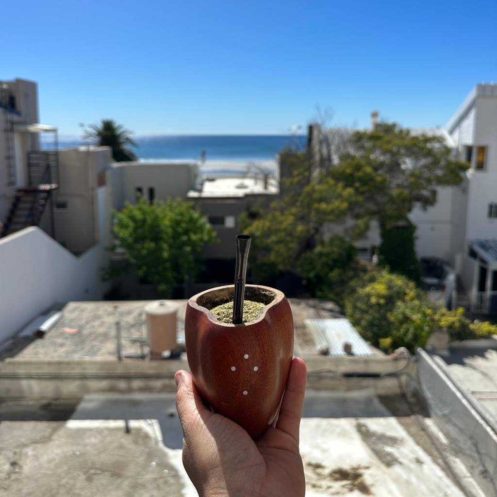 Cruz del Sur wooden yerba mate set