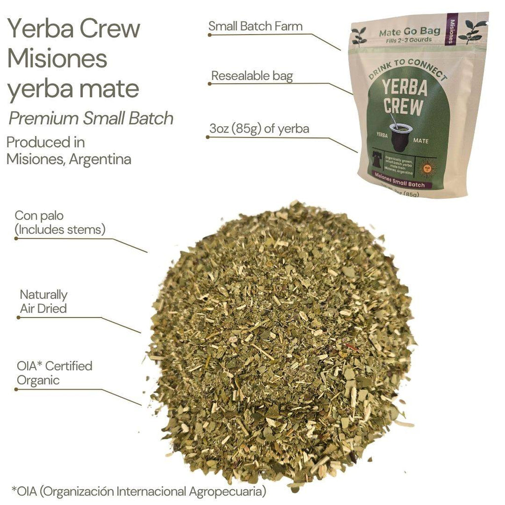 Yerba Crew Misiones Small Batch yerba mate Go Bags (3 oz)