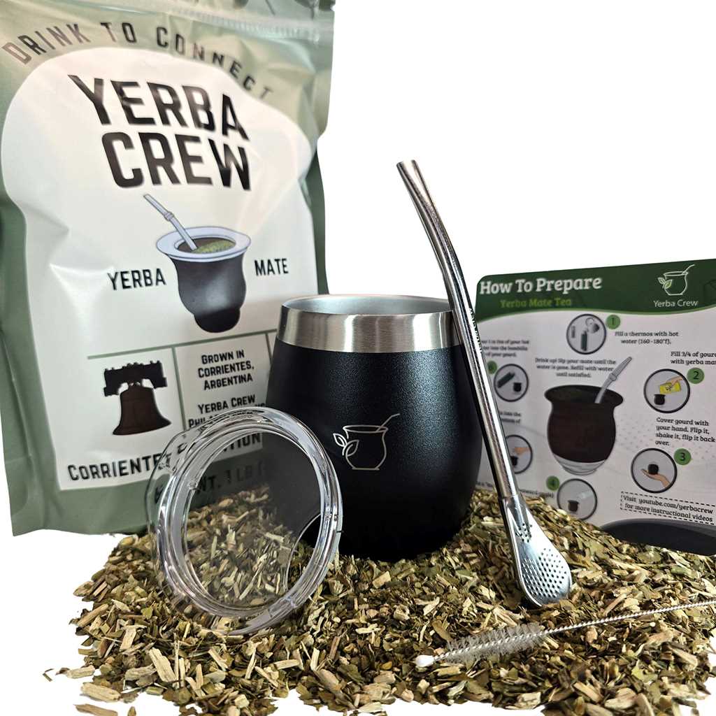 Condor Black gourd and Yerba Crew Corrientes Yerba Mate Bundle