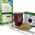 Libertad wooden gourd and La Merced 500g yerba mate bundle