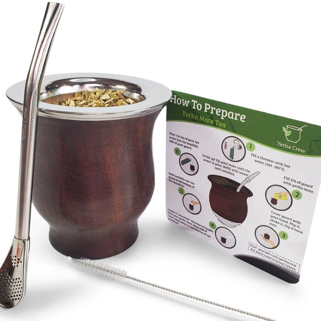 Steps to fill a yerba mate gourd