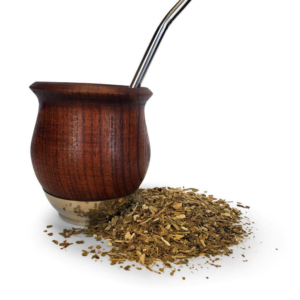 Yerba Crew La Pampa yerba mate gourd with alpaca base