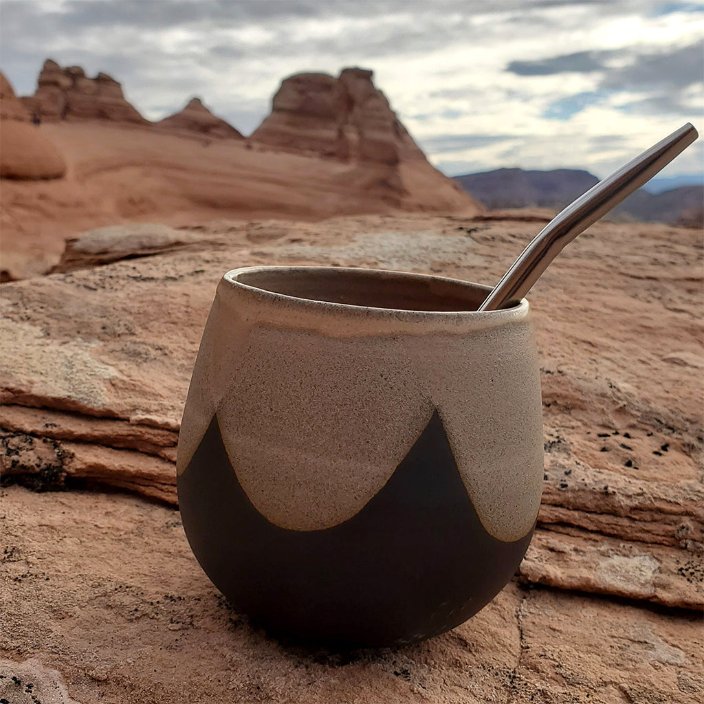 Yerba Crew Puma gold tan yerba mate cup in Utah USA
