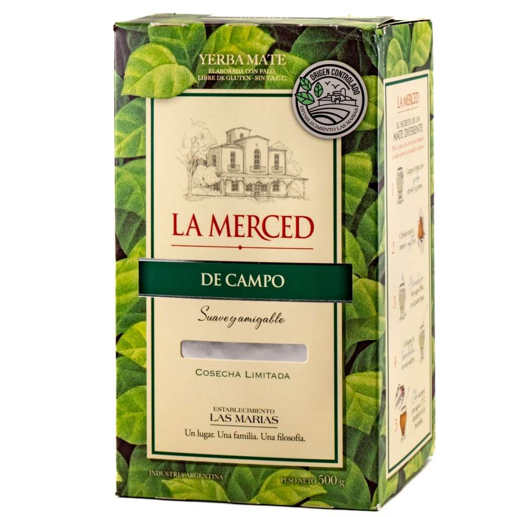     Yerba_Crew_La_Merced_De_Campo_Premium_best_yerba_mate_philadelphia_500g Suave y amigable 